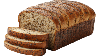 Sliced loaf, poppy seeds