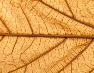 Obraz premium Detailed Dried Leaf Texture: Brown and Gold Veins