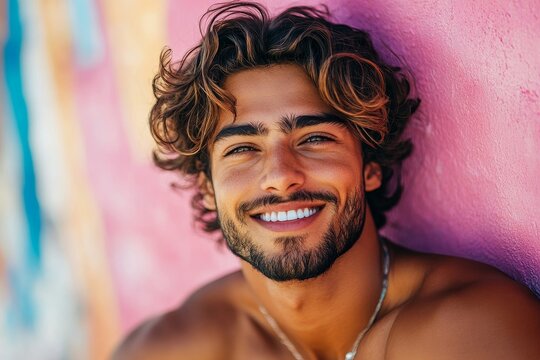 Happy transman his identity, radiating self-love and confidence in his journey toward self-acceptance and pride, Generative AI