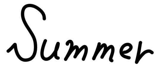 可愛いsummerの手書き文字