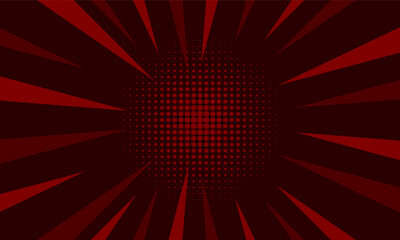 Comic abstract red background vintage style
