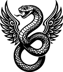Fototapeta premium Bold Ink: Classic, Tribal & Serpent Tattoo Designs