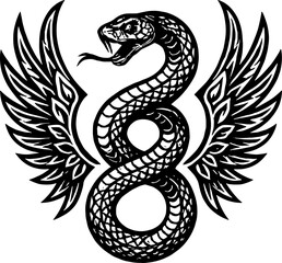 Fototapeta premium Bold Ink: Classic, Tribal & Serpent Tattoo Designs