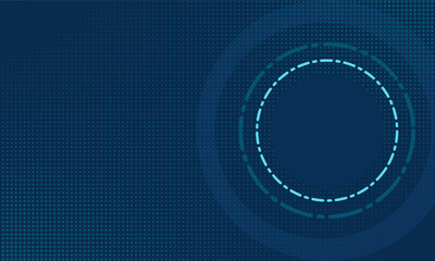 Abstract blue with circles digital background