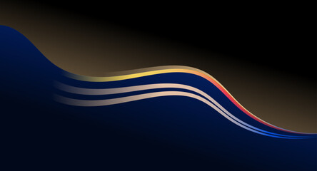 Background with Subtle Gradient Curves For presentation, Website banner, cover, and Wallpaper
