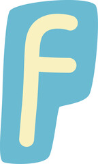 Cutout Scrapbook Letter F