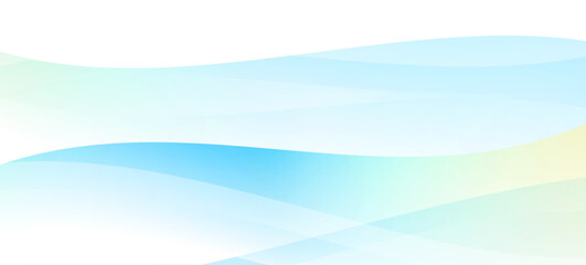 Soft Gradient Wave Background in Blue and Green Tones