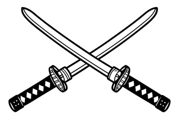 vector illustration of sword