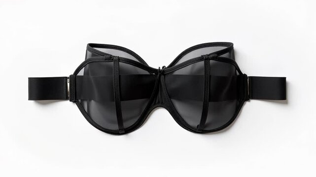 was bedeutet abgesonderte befriedigung High-quality 4K footage of a sheer black garter belt laid flat against a  white background showcasing its straps and elastic detail perfect for  fashion or lingerie designs