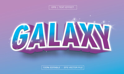 Galaxy editable text effect