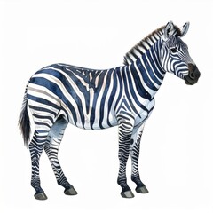 Obraz premium Watercolor Painting Of A Zebra