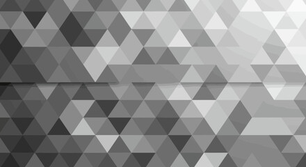 Monochromatic mosaic: Abstract grayscale triangle pattern background for modern designs