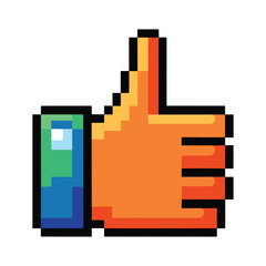 Pixel thumbs up