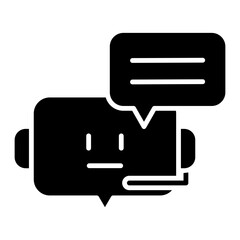 Minimalist Chat Bot Icon