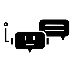 Minimalist Chat Bot Icon