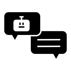 Minimalist Chat Bot Icon