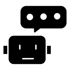 Minimalist Chat Bot Icon