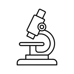 Illustration of a Microscope Symbolizing Scientific Research and Discovery, Suitable for Education and Healthcare Related Designs and Publications