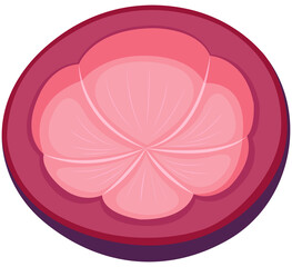 Fruit, Mangosteen, Tropical Fruits, Illustration Hand Drawn