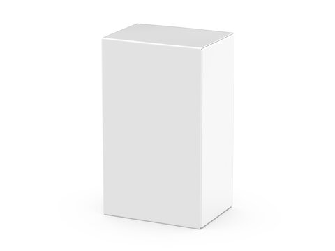Paper box mockup, packaging carboard box carton mock up template for branding and presentation, 3d illustration