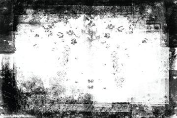 Black and white grungy abstract background. Grungy frame
