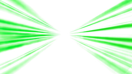 
PNG vector green light line with futuristic motion effect and abstract automobile blur, glowing trail and beam streak in city design, PNG dynamic disco background for speed illustration and night.