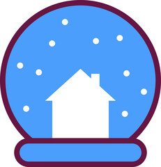 Solid Cartoon Winter Icon