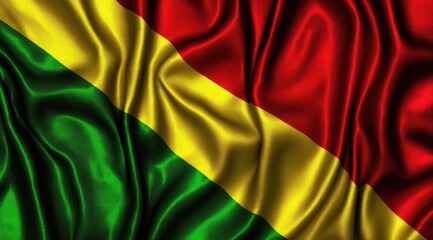 National flag, vibrant colours, draped fabric