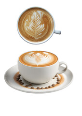 Latte Art Duo with a Dash of Charm.