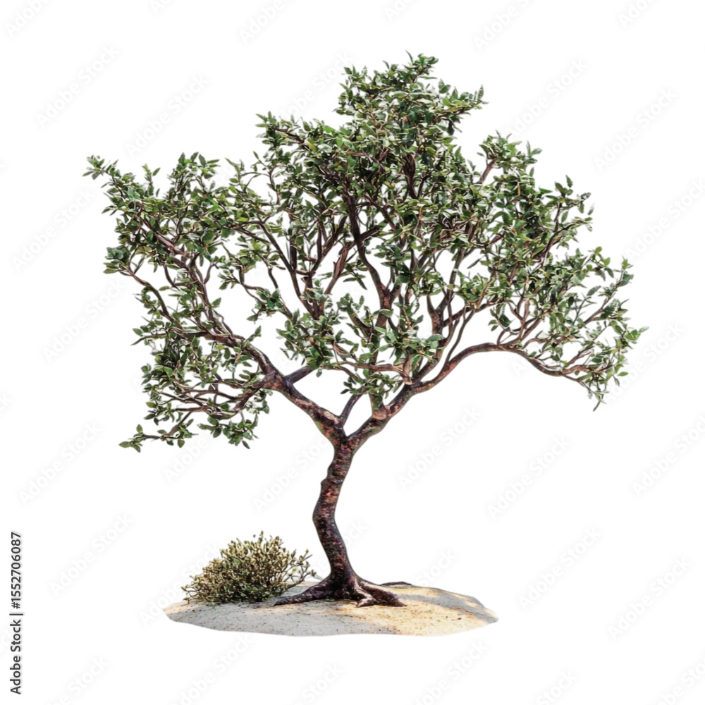Poster a bonsai tree in a pot against a colorful abstract background a serene image of nature and art