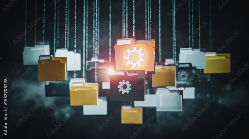 Poster digital data management: an innovative digital arrangement showcasing the complex relationship betwe