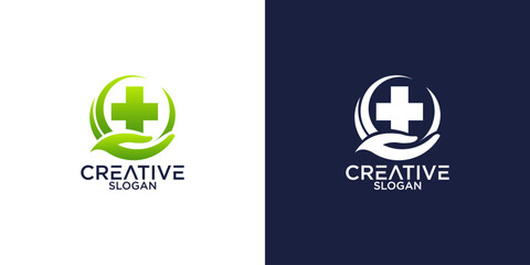 medical logo design vector