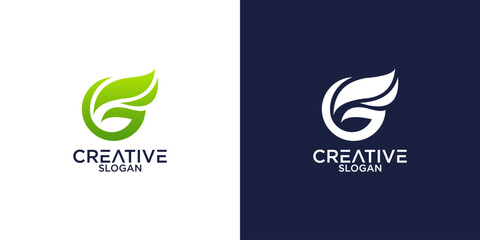 letter g abstract logo vector design