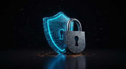 Cybersecurity Shield Digital Protection and Data Security