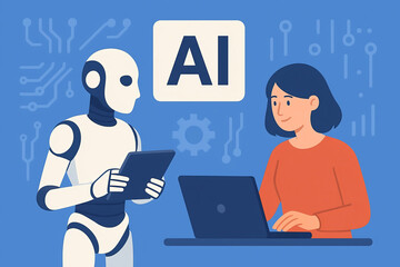 Human and AI Robot Collaboration in Technology Workplace