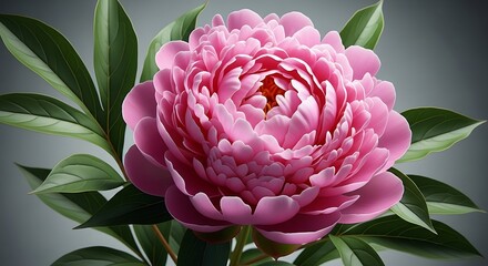 Beautiful pink peony flower floral bloom blossom petals nature spring summer garden botanical plant closeup art 100