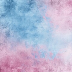 Fototapeta premium Abstract pastel watercolor wash with blue and pink hues, textured like aged paper, showing a blend of colors and subtle cracks