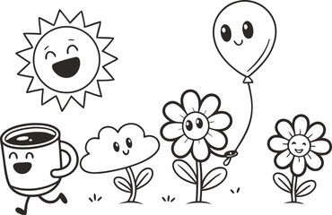 Happy Wednesday Lettering Clipart Collection. Cute Happy Wednesday Graphic Illustration Set. Midweek Typography Design for Wednesday. Positive Wednesday Quote Art for Download. Hand Drawn Happy