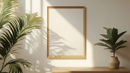 window with palm