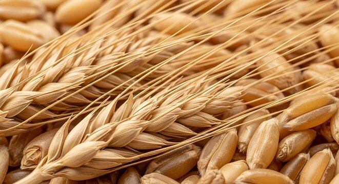 Close up of wheat grain wheat field wheat crop wheat farming wheat harvest wheat seeds wheat kernels