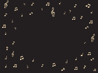 音符と音楽記号の壁紙