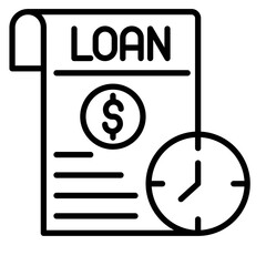 Loan Term Vector Icon