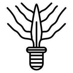 Plasma Blade Vector Icon