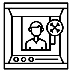 Cryogenic Stasis Pod Vector Icon