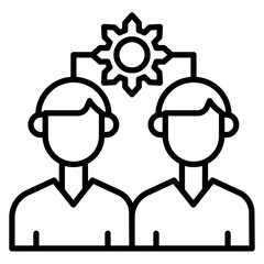 Fototapeta premium Human Resources Vector Icon