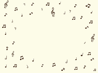 音符と音楽記号の壁紙