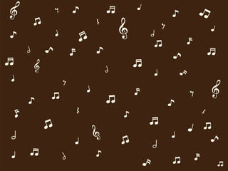 音符と音楽記号の壁紙