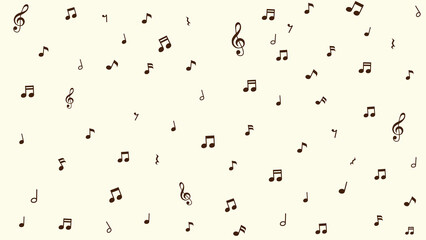 音符と音楽記号の壁紙