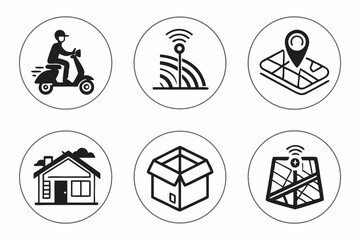 set of icons