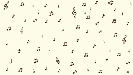 音符と音楽記号の壁紙
